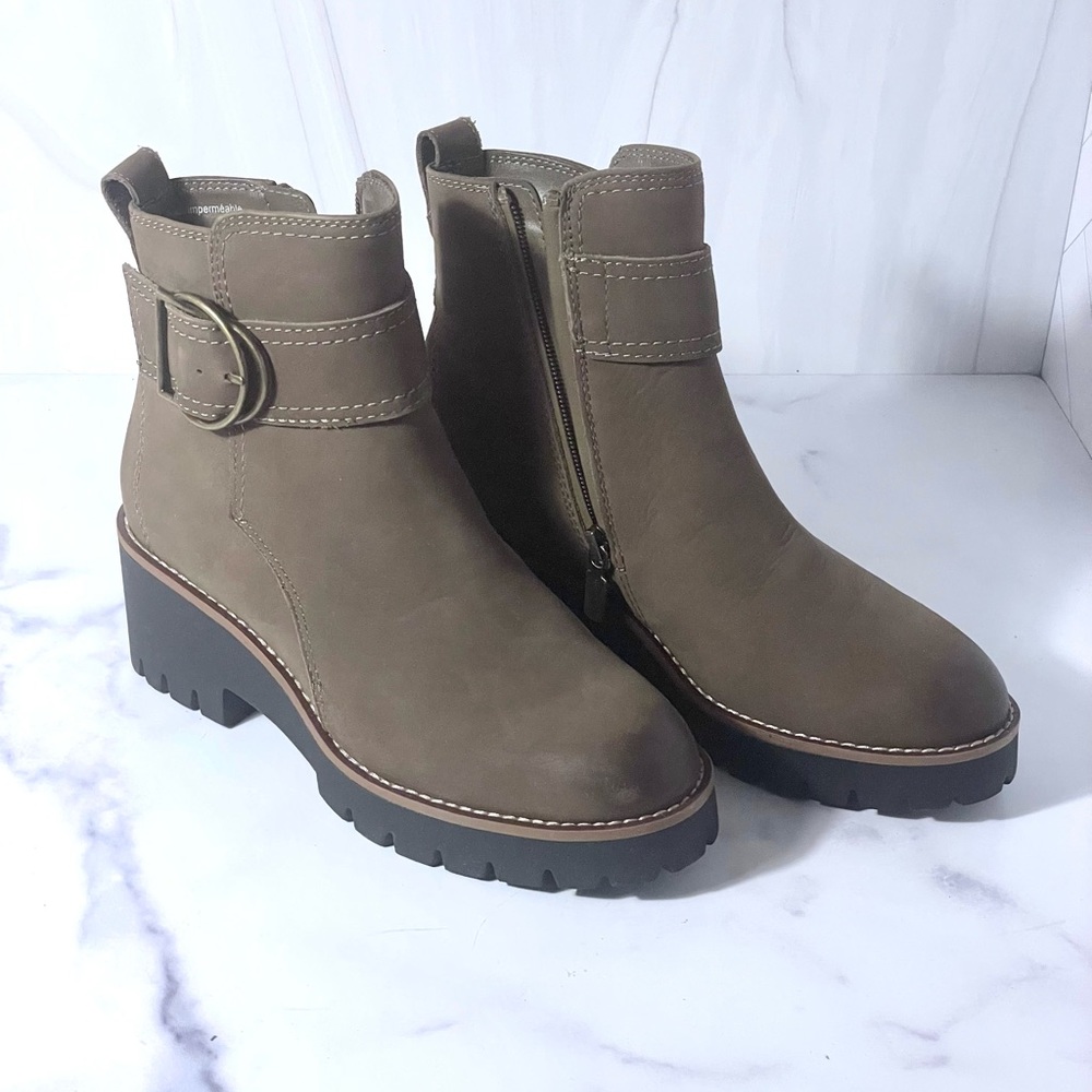 Blondo Dagger Taupe Waterproof Bootie Size 6.5